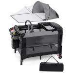 5 in 1 Adjustable Travel Cot with Mattress & More