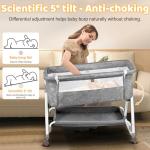 3-in-1 Portable Bedside Crib with Mattress