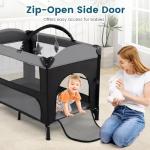 5 in 1 Adjustable Travel Cot with Mattress & More