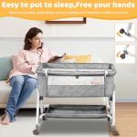 3-in-1 Portable Bedside Crib with Mattress