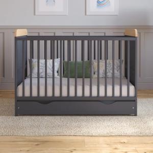 LEVI Baby Cot Bed with Mattress and Drawer