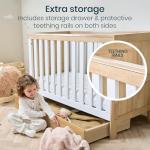 Tutti Bambini Riley 3-in-1 Convertible Baby Cot