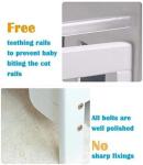 Orlando White Wooden Baby Cot with Drawer & Mattress