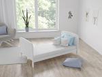 MADDOX Adjustable Cot Bed 140x70cm - White/Pine