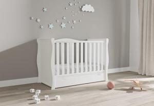 Viculii Mini Cot Bed with Drawer and Mattress