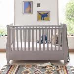 Babymore Stella Sleigh Cot Bed with Drawer