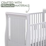 Babymore Stella Sleigh Cot Bed with Drawer