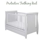 Babymore Stella Sleigh Cot Bed with Drawer