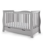 Obaby Stamford Sleigh Cot Bed in Warm Grey