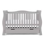 Obaby Stamford Sleigh Cot Bed in Warm Grey