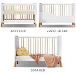 MEICI BABY Alex 3-in-1 Wooden Cot Bed