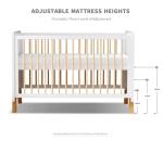 MEICI BABY Alex 3-in-1 Wooden Cot Bed