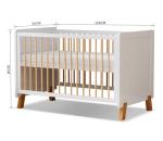 MEICI BABY Alex 3-in-1 Wooden Cot Bed