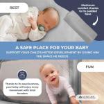 Mobiclinic® Ultra-Compact Travel Cot with Mattress