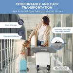Mobiclinic® Ultra-Compact Travel Cot with Mattress
