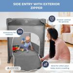 Mobiclinic® Ultra-Compact Travel Cot with Mattress