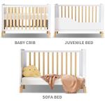 MEICI BABY Alex 3-in-1 Wooden Cot Bed