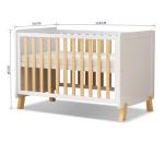 MEICI BABY Alex 3-in-1 Wooden Cot Bed