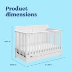 Graco Hadley 4-in-1 Convertible Crib, White