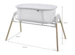 Nested Glide N Go portable bedside crib cot