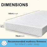 Atmungsaktive, dicke Matratze für Babybett