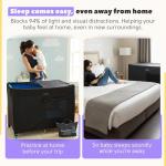 SnoozeShade Travel Cot Blackout Canopy for Babies