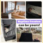 SnoozeShade Travel Cot Blackout Canopy for Babies