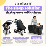 SnoozeShade Travel Cot Blackout Canopy for Babies