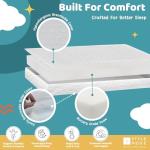 Breathable Foam Mattress with Waterproof Cover for Cots