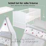 Adjustable Baby Bed Set with Canopy & Linen