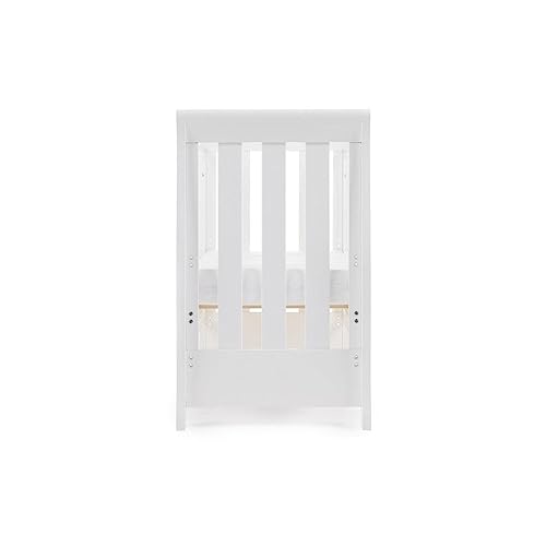Obaby Stamford White Sleigh Space Saver Cot