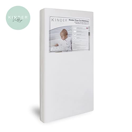 Kinder Valley Sydney Compact Grey Baby Cot with Mattress
