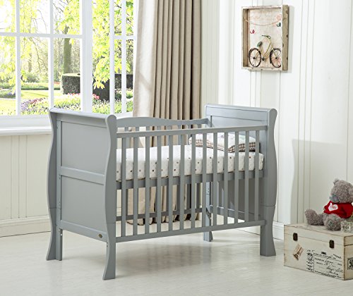 Solid Wooden Cot Bed Savannah Sleigh Toddler Bed