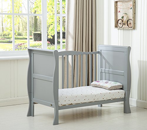 Solid Wooden Cot Bed Savannah Sleigh Toddler Bed