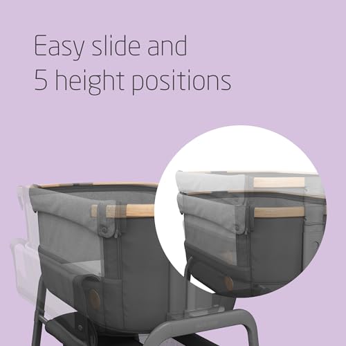 Maxi-Cosi Iora Co-Sleeper Crib, Foldable Bedside Crib - Graphite