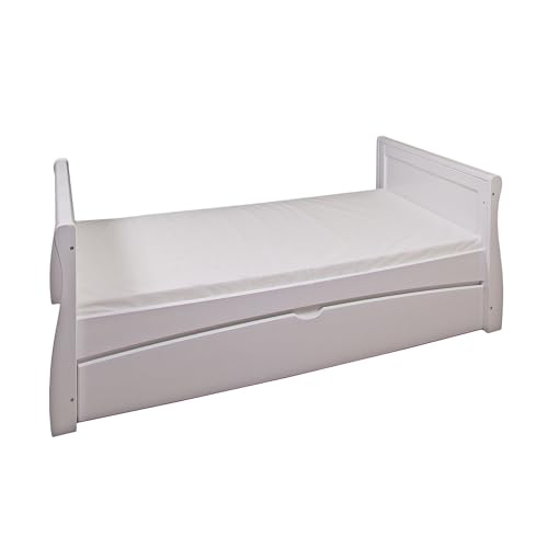Viculii GILBERT 3-in-1 Sleigh Cot Bed with Mattress