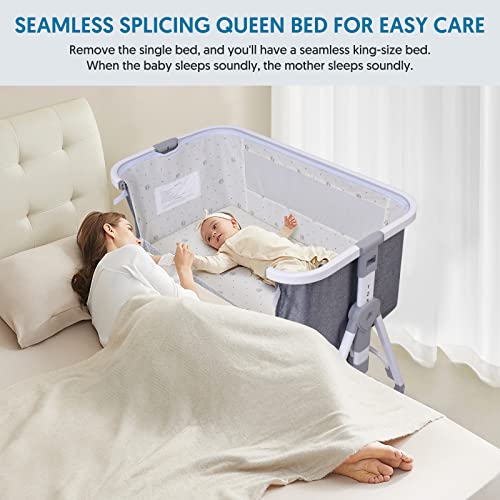 Bellababy Baby Bedside Sleeper, Safe Co-Sleeping Crib