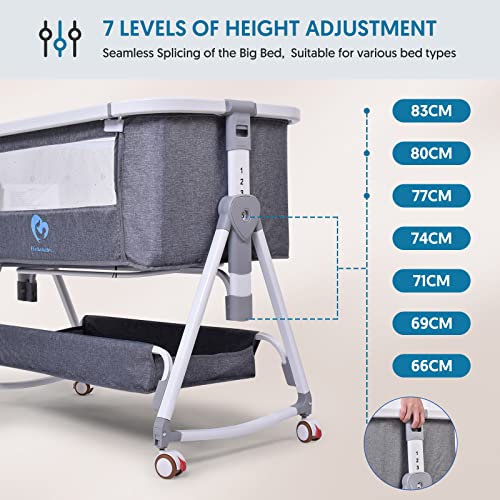 Bellababy Baby Bedside Sleeper, Safe Co-Sleeping Crib