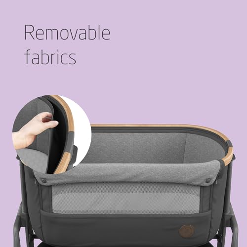 Maxi-Cosi Iora Co-Sleeper Crib, Foldable Bedside Crib - Graphite