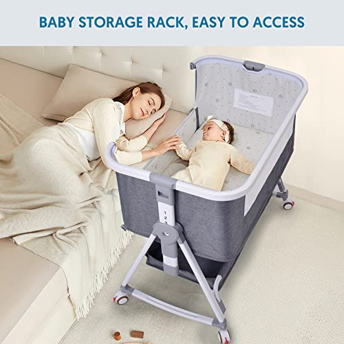 Bellababy Baby Bedside Sleeper, Safe Co-Sleeping Crib