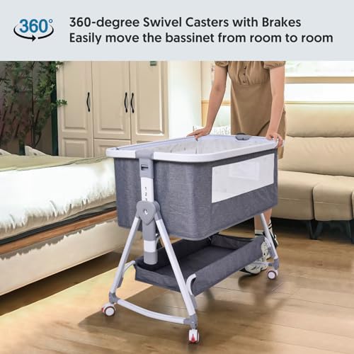 Bellababy Bedside Sleeper: Safe Co-Sleeping Bassinet, Portable Crib