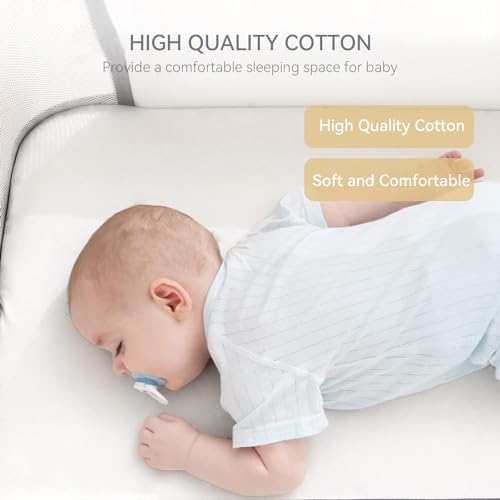 3-in-1 Baby Crib Bedside Sleeper Portable Cot