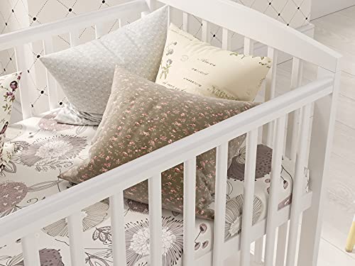 JACOB Wooden Baby Cot Bed with Covered Drawer