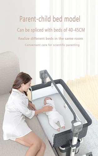 Convertible Baby Bedside Cot with Bluetooth Music功能