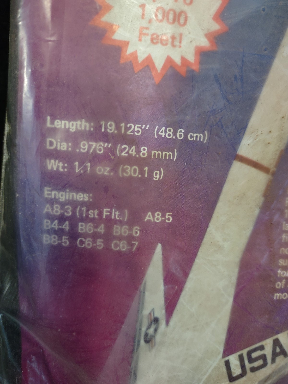 Futuristic Estes Falcon Commander Model Rocket Kit