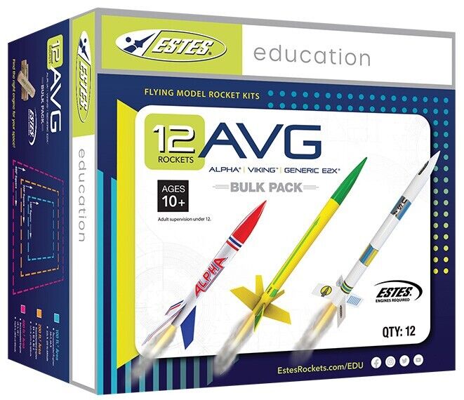 Estes AVG Rocket Bulk Pack (Pack of 12) - 47776017535