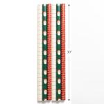 Santa Plaid Holiday Wrapping Paper Roll 30"x168