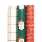 Traditional Satin Christmas Wrapping Paper Roll
