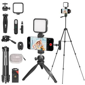 Vlogging Kit with Wireless Mic for Smartphones