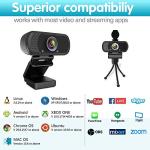 1080p HD Webcam with Microphone for Streaming